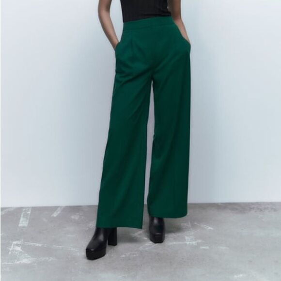 ZARA Masculine Wide Leg Pants New - Picture 5 of 6